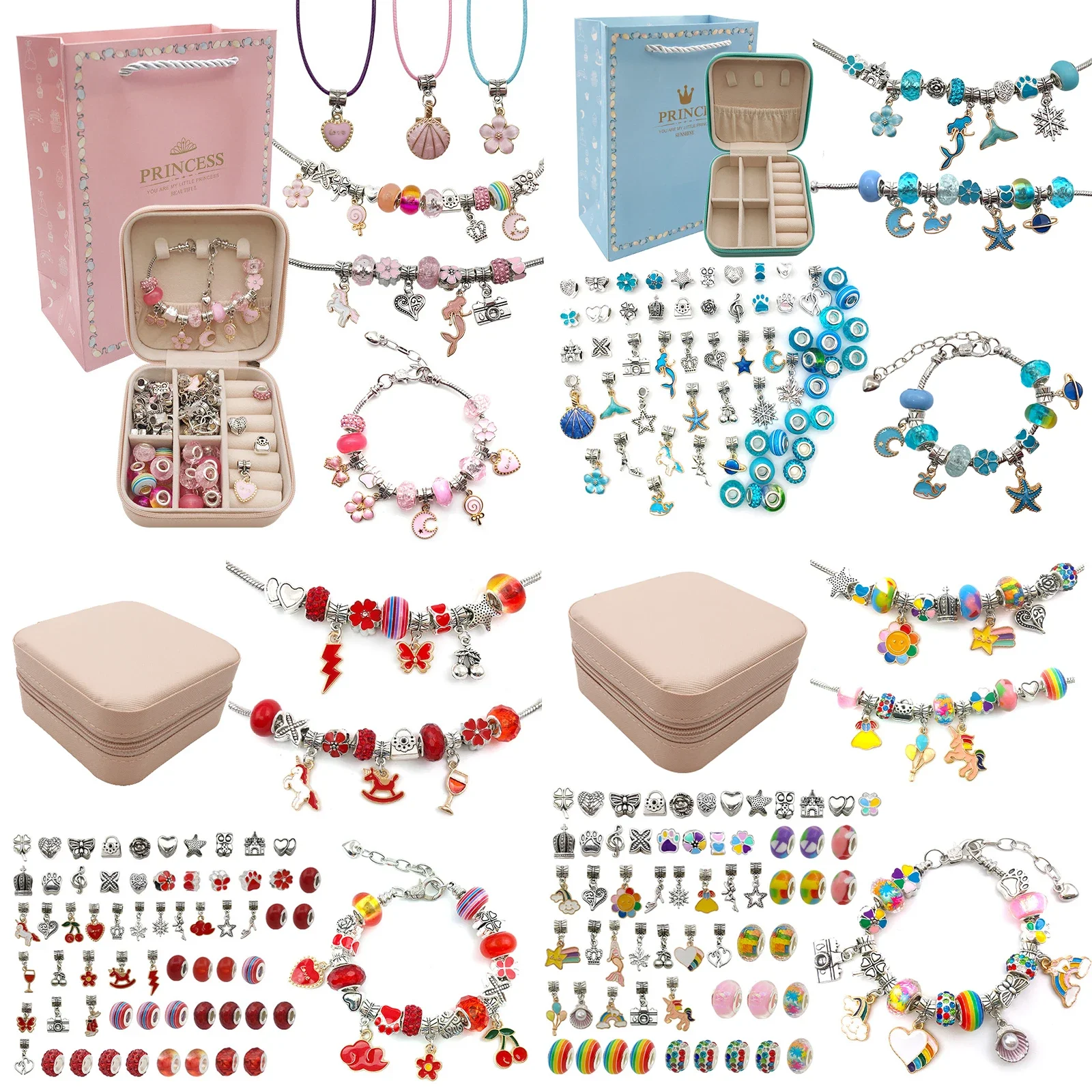 Musical Instrument Jewelry - 소녀용 부적 팔찌 제작 키트, 선물
