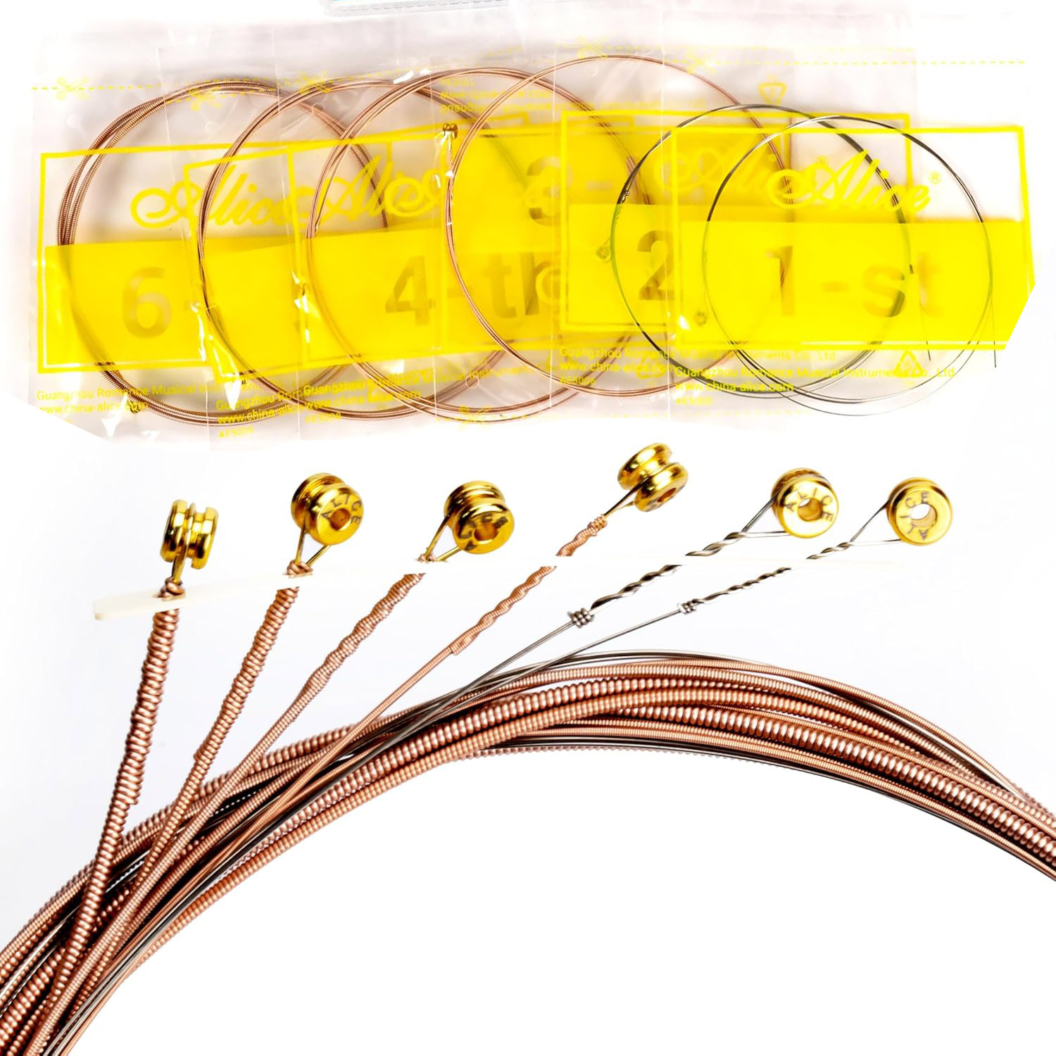 Musical Instrument With Strings - 2/6Pcs 세트 고품질 어쿠스틱 기타 스트링