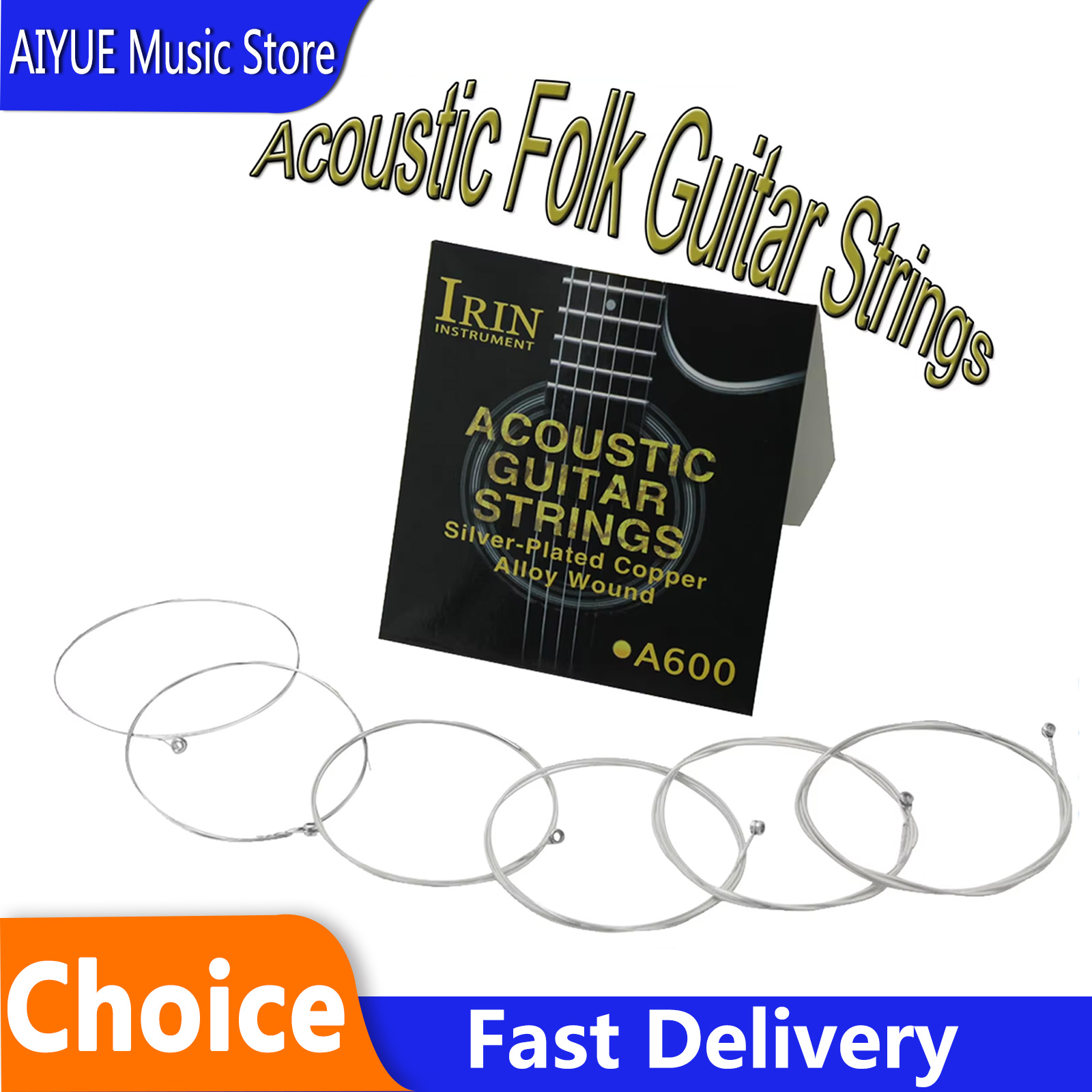 Musical Instrument With Strings - IRIN A600 어쿠스틱 포크 기타 스트링
