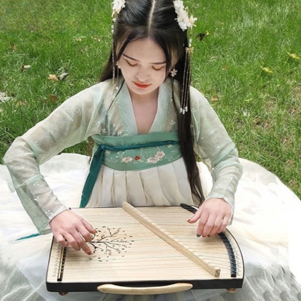 Musical Instrument Guzheng - 나무 21 현 미니 Guzheng 전문