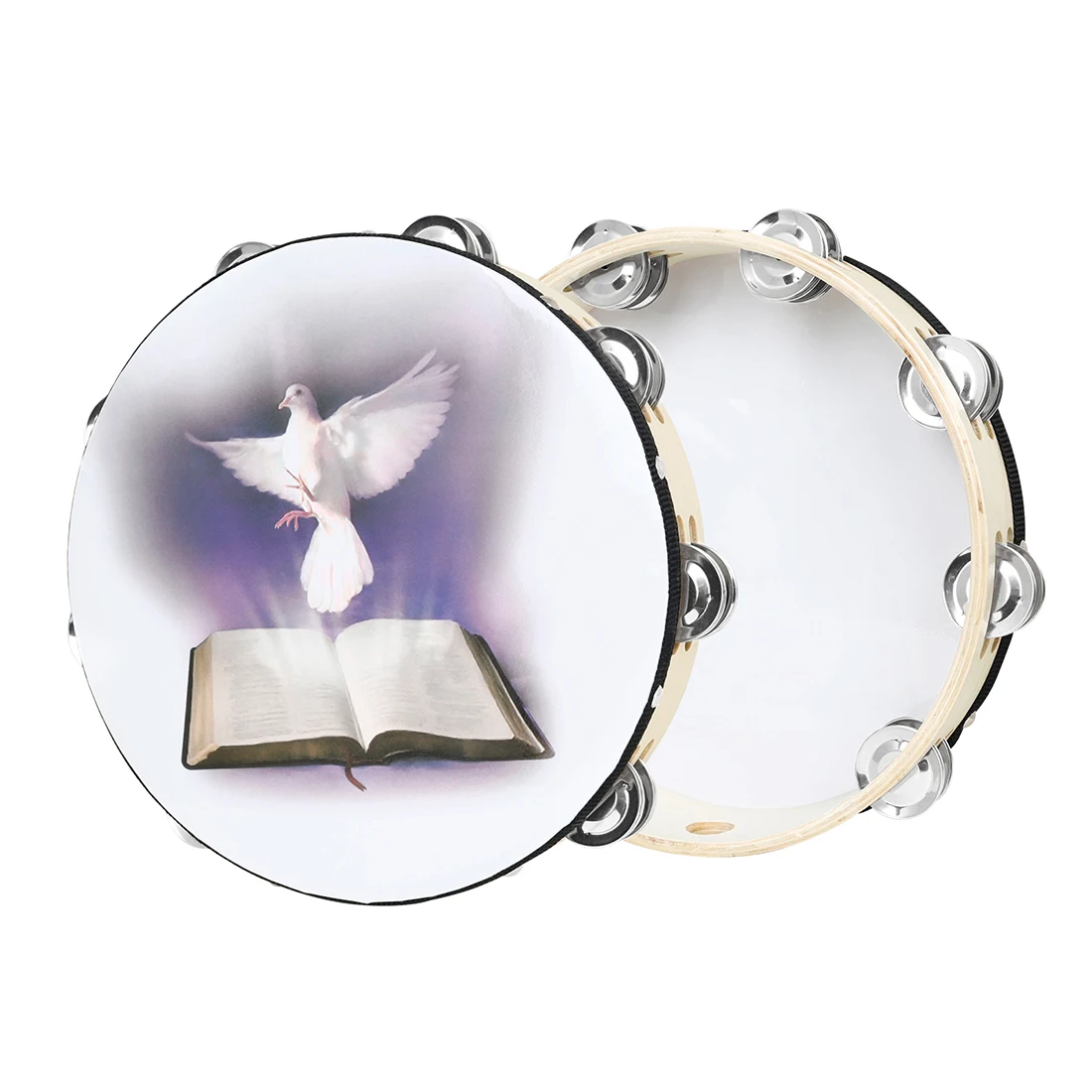 Tambourine Hand Drum - M MBAT 10 인치 탬버린 나무