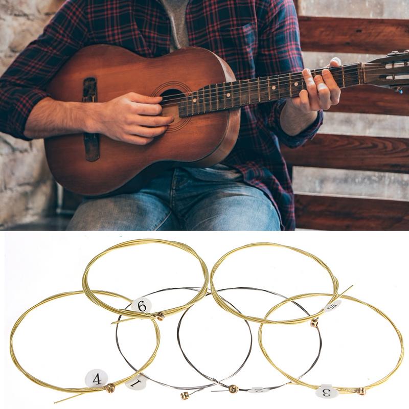 기타 연주자를위한 6Pcs 고품질 어쿠스틱 기타 현 교 - Musical Instrument With Strings 리뷰 및 가격
