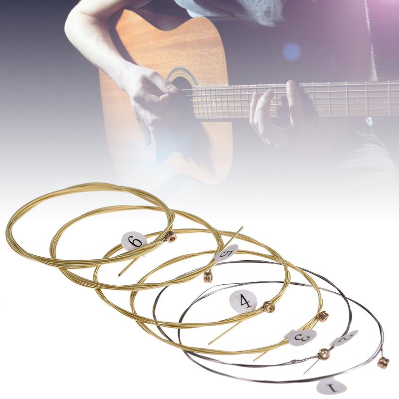 기타 연주자를위한 6Pcs 고품질 어쿠스틱 기타 현 교 - Musical Instrument With Strings 리뷰 및 가격