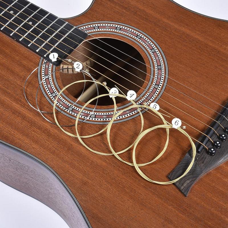기타 연주자를위한 6Pcs 고품질 어쿠스틱 기타 현 교 - Musical Instrument With Strings 리뷰 및 가격