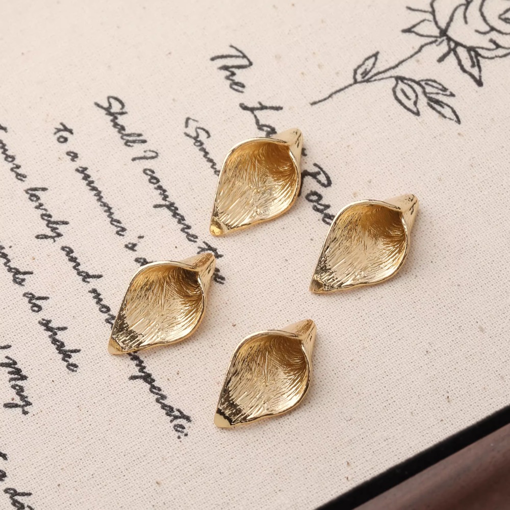 4PCS Dainty Horn 꽃잎 꽃의 매력 귀걸이  - Musical Instrument Jewelry 리뷰 및 가격