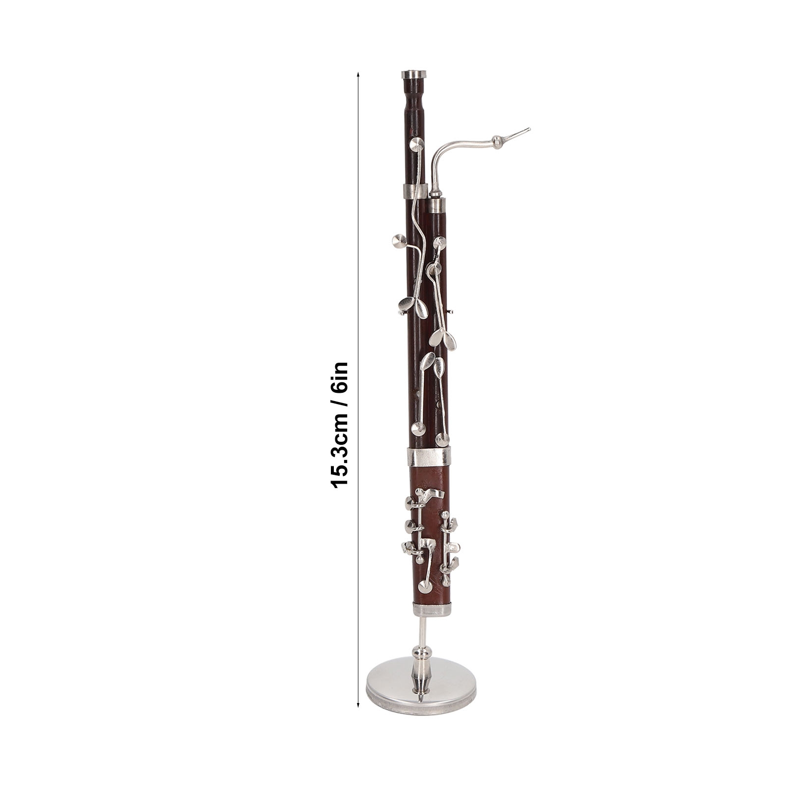 미니어처 바순 모형(스탠드와 케이스 포함) 미니 악기  - Musical Instrument Bassoon 리뷰 및 가격