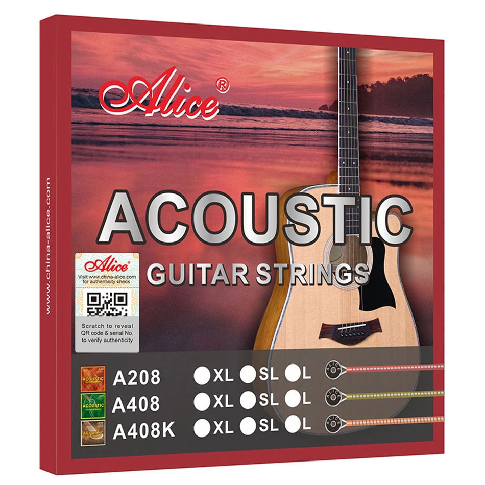 Alice A408 풀 세트 어쿠스틱 기타 기타 라 현 - Musical Instrument With Strings 리뷰 및 가격