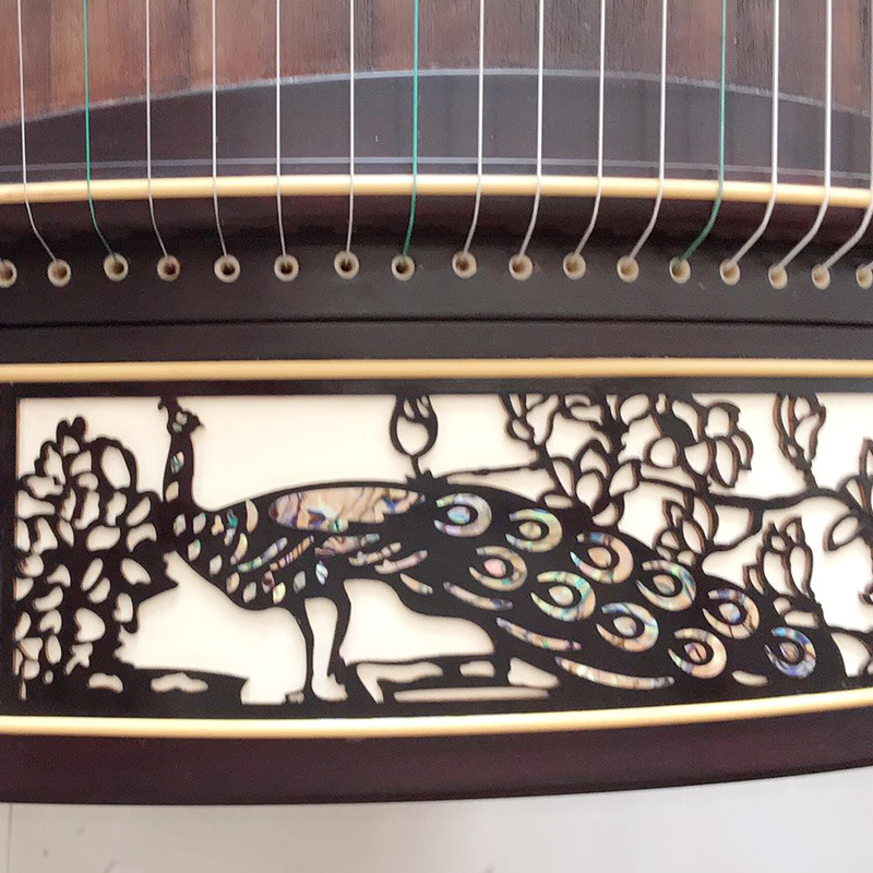구젱 에보니 시리즈 구젱 공작색 컬러풀 쉘 모델 163 - Musical Instrument Guzheng 리뷰 및 가격