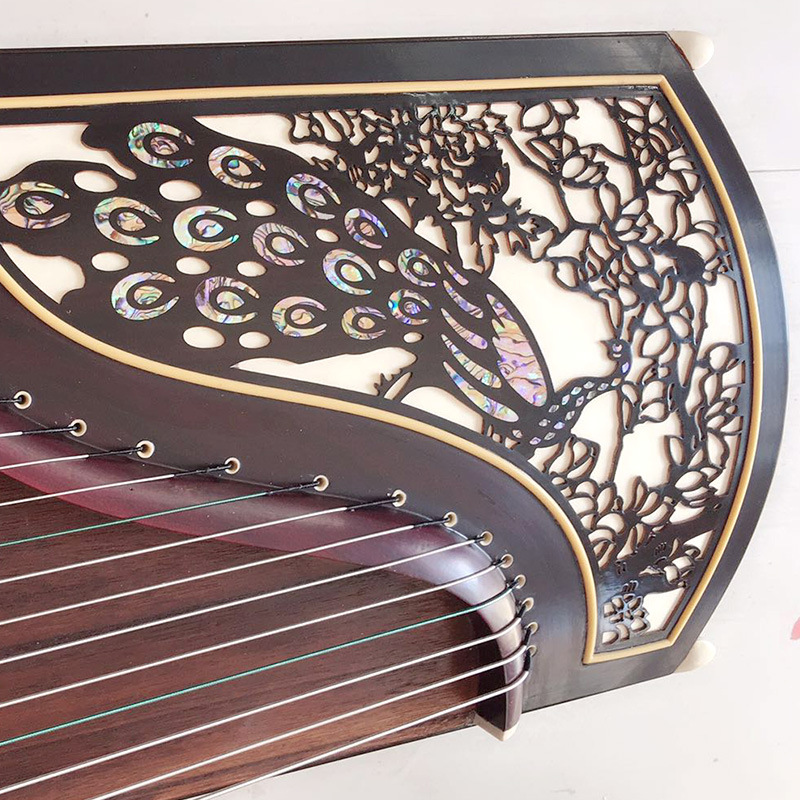 구젱 에보니 시리즈 구젱 공작색 컬러풀 쉘 모델 163 - Musical Instrument Guzheng 리뷰 및 가격