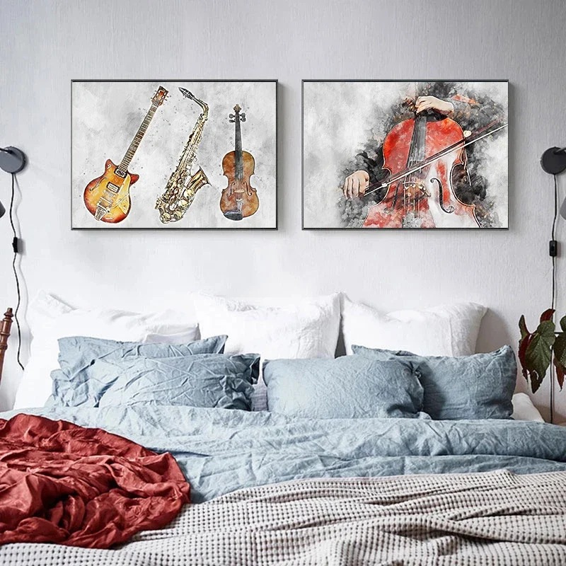 1pc 프레임리스 음악 악기 색소폰 바이올린 첼로 기타 - Picture Of Musical Instrument 리뷰 및 가격