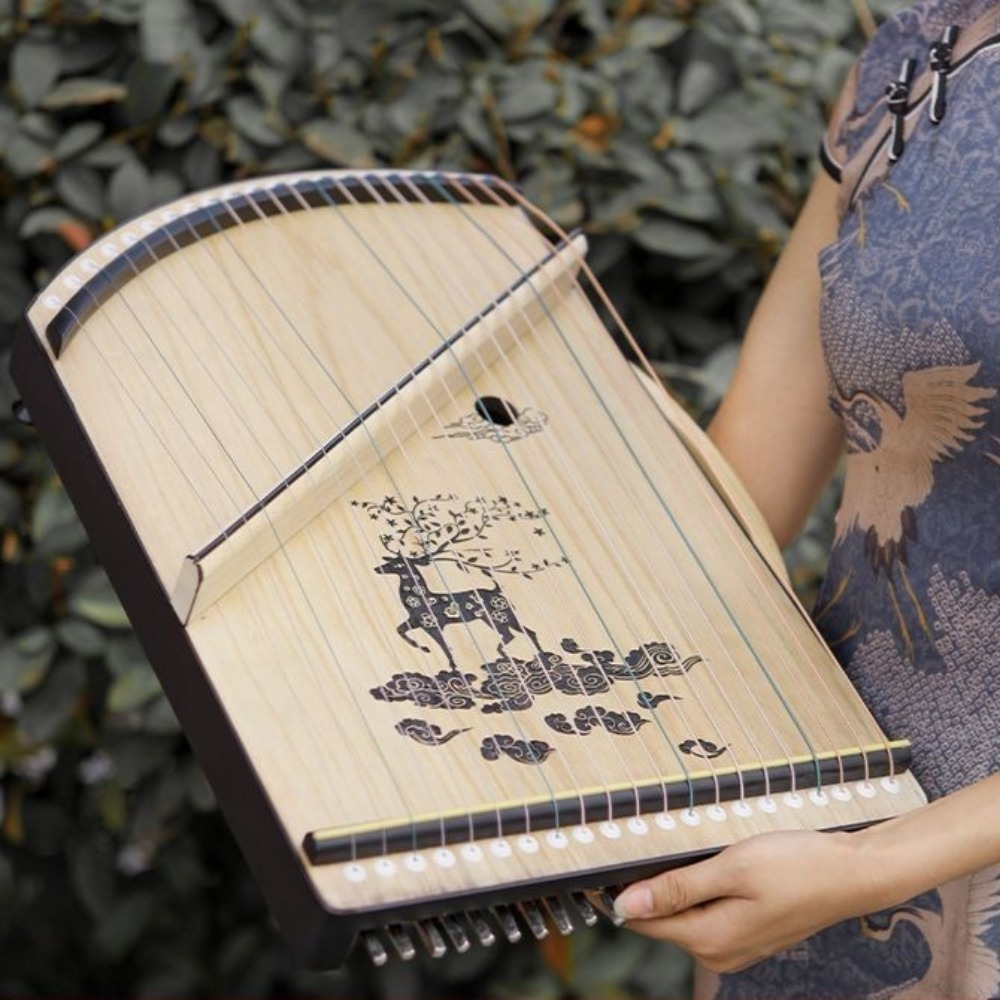 나무 21 현 미니 Guzheng 전문 손가락 기술 훈 - Musical Instrument Guzheng 리뷰 및 가격