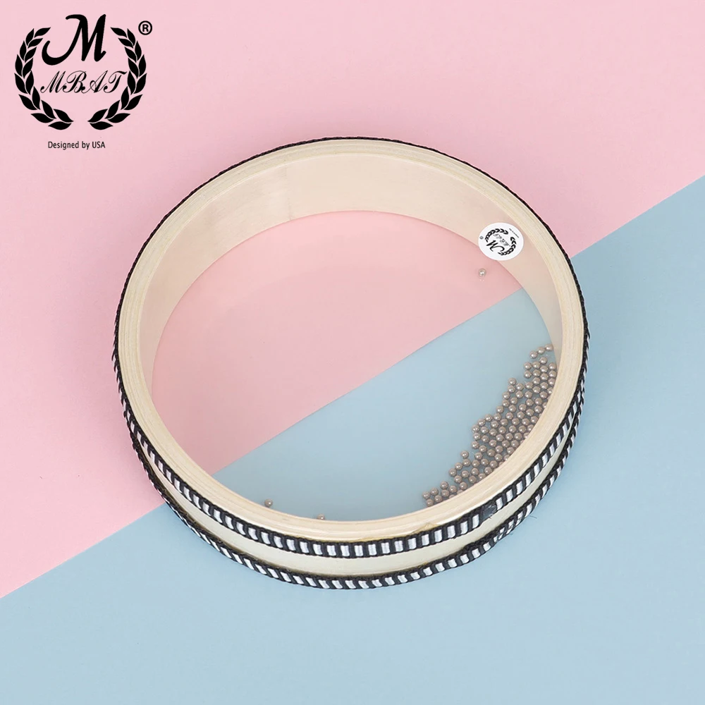 M MBAT 오션 웨이브 비즈 핸드 드럼, 부드러운 바 - Musical Instrument Jewelry 리뷰 및 가격