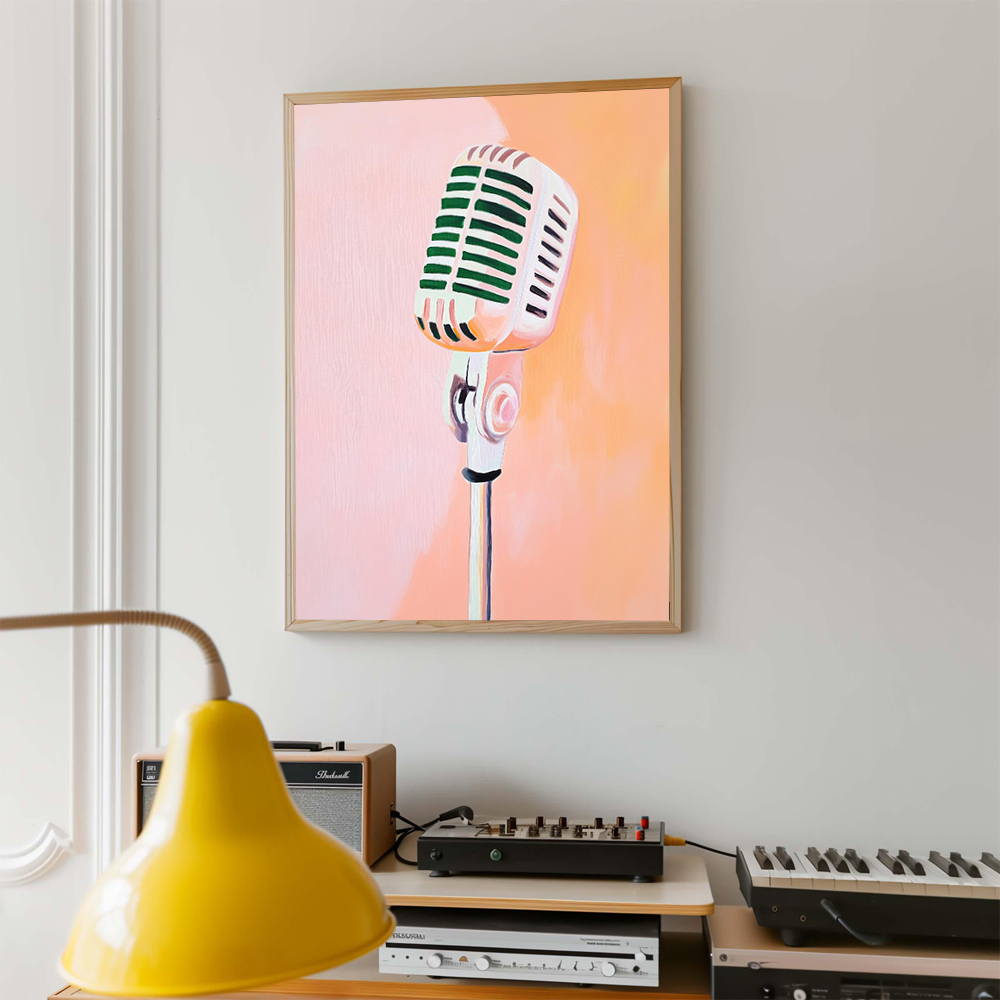 레트로 음악 예술 포스터 레코드 플레이어 악기 그림 프 - Picture Of Musical Instrument 리뷰 및 가격