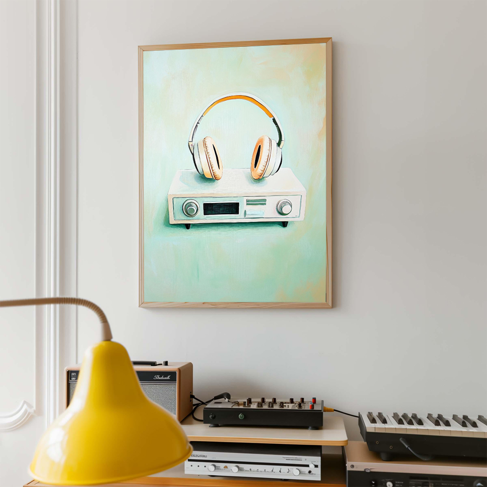 레트로 음악 예술 포스터 레코드 플레이어 악기 그림 프 - Picture Of Musical Instrument 리뷰 및 가격