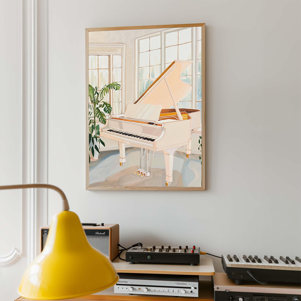 레트로 음악 예술 포스터 레코드 플레이어 악기 그림 프 - Picture Of Musical Instrument 리뷰 및 가격