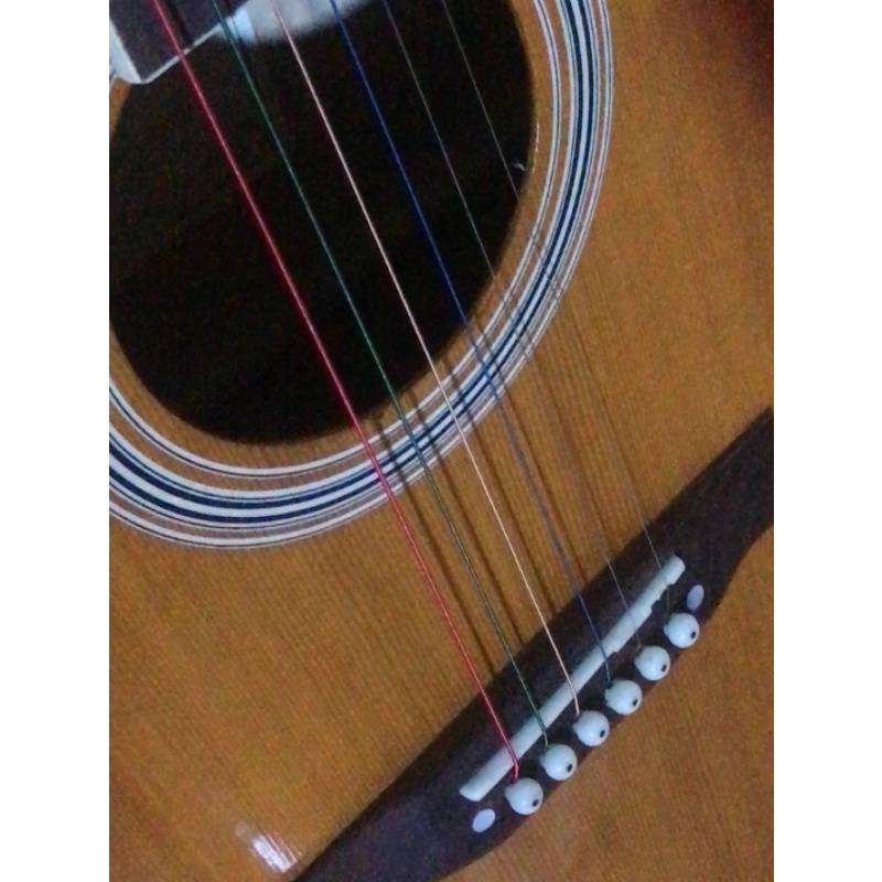 나무 어쿠스틱 기타 두 번째 현 팩 포크 기타 현 5개 - Musical Instrument With Strings 리뷰 및 가격